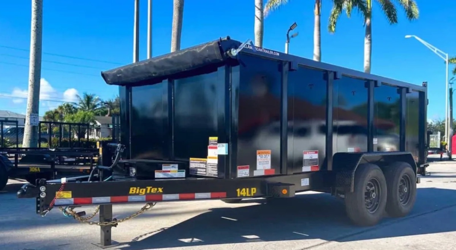 WPB Trailer Rentals dump trailer in West Palm Beach, FL